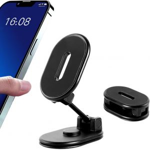 Cheng-Support T&eacute;l&eacute;phone Voiture, Support De T&eacute;l&eacute;phone Magn&eacute;tique De Voiture, Support De T&eacute;l&eacute;phone De Voiture Pivotant &Agrave; 360 &deg;, Compatible Avec Les Smartphones Tels Que L'iphone,Xiaomi,Huawei - Neuf