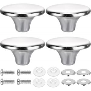 Jexnovashop-4 Pcs Poign&eacute;e Couvercle Casserole, Bouton De Couvercles Cocotte, Bouton De Couvercle, R&eacute;sistants &Agrave; La Chaleur, Avec Vis, Boutons Universels De Rechange Pour Couvercle De Casserole Cassero - Neuf