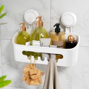 ERYI-Etagère Douche Sans Perçage Réutilisable Etagère Ventouse Simple D'Installation Charge 10Kg Impérable Rangement Douche Pour Carrelage Paroi De Salle De Bain & Cuisine - Neuf