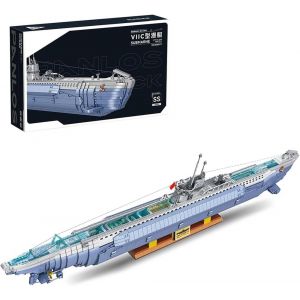 628011 Ensemble De Blocs De Construction De Sous-Marin Allemand En Forme De U De La Seconde Guerre Mondiale, 6112 Blocs De Serrage De La S&eacute;rie Creative Military Series Building Block - Neuf