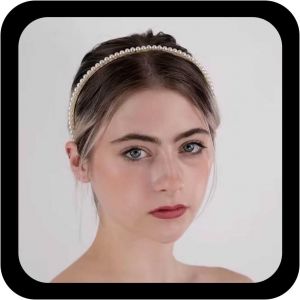 Kal-Serre-Tête En Perles Vintage Serre-Tête En Perles Blanches Serre-Tête En Perles De Mariée Serre-Tête En Perles De Mariage Accessoires De Cheveux En Perles Pour Femmes Et Filles - Neuf