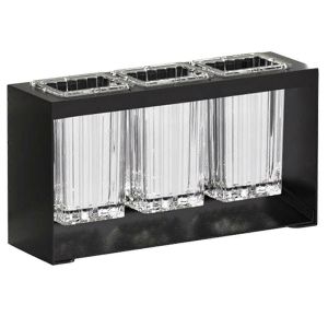 Support De Rangement Multifonctionnel Pour Baguettes Et Cuillères,Noir - Neuf