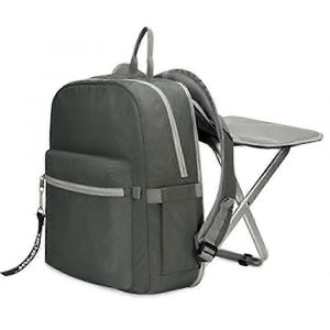 Sac &Agrave; Dos L&eacute;ger Avec Tabouret Et Chaise Pliante Int&eacute;gr&eacute;s Pour Le Camping, La P&ecirc;che, La Randonn&eacute;e, Les Pique-Niques Et Les Barbecues. - Neuf