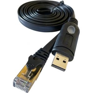C&acirc;ble USB vers console avec puce CH340C pour commutateurs de routeurs 1.8M/5.9FT - Neuf