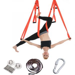 Un ensemble de hamacs de yoga aérien, orange - Neuf
