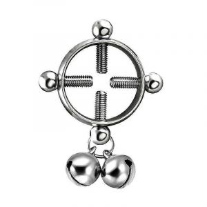 Mode Piercing Bijoux Femmes Corps Piercing Sein Nail Screw Bell Pendentif Faux Mamelon Anneau Bijoux - Neuf