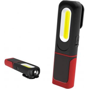 Rechargeable Lampe De Travail À Led, 2 En 1 Lampe D'inspection Avec La Rotation De 360 Degrés Et Coble 5w Lampe De Poche Avec Base Magnétique Et Crochet Pour La Maison Bricolage Éclairage, - Neuf