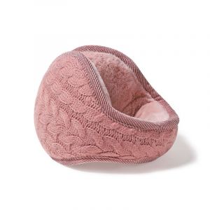 Cache-Oreilles Unisexe En Tricot Chaud Pour Femme, Cache-Oreilles En Cachemire, Couleur Pure, Rose, Pour L'extérieur, Ajustable - Neuf