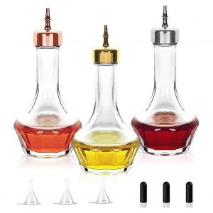Ensemble de bouteilles d'amers de 3-1,7 oz / 50 ml Dasher Bottles Top outil de bar professionnel pour la fabrication d'artisanat à la maison Ba - Neuf