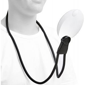 Loupe mains libres pour le cou, loupe pour la lecture, la couture, le point de croix, l'inspection et la réparation - Neuf