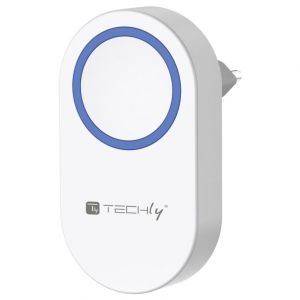 Techly I-BELL-RING05R Sonnette de porte Blanc - Neuf