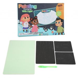 Tableau De Dessin Lumineux 3d Pour Enfants, Jouet Educatif Avec Pinceau Fluorescent, A Partir De 8 Ans - Neuf