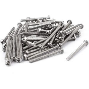 CHECARZHN--NO1-Sourcing Map 50 Pcs #6-32 X 1 1/2" Vis À Tête Bombée Cruciforme Fixations 40Mm Longueur - Neuf
