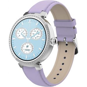 Smarty2.0 - Smartwatch Sw062d - Rose/Bleu - Appel Bluetooth, Contr&ocirc;le Du Sommeil, Cardio Fr&eacute;quence Real-Time, R&eacute;sistance &Agrave; L'eau Ip67 - Bracelet Pu - Dimensions 39,8 X 10,5 Mm (Rose/Bleu) - Neuf