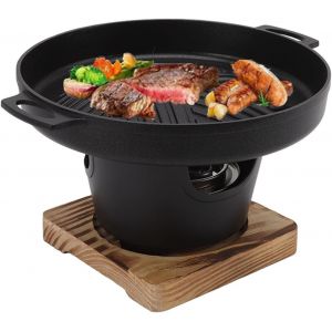 Ulteronixshop-Mini BBQ Grill Stick Proof Smokeless Japanese Tabletop Grill Indoor Small Barbecue Pot Korean Family Barbecue Po&ecirc;le Portable Tabletop Barbecue Grill pour Camping Pique-nique(HN BBQ18D) - Neuf