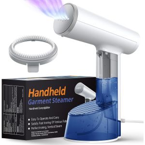 MEVRONISSHOP-D&eacute;froisseur V&ecirc;tement 1500W, D&eacute;froisseur &agrave; Main et Steamer D&eacute;froisseur Blanc, D&eacute;froisseur Vertical Vapeur avec R&eacute;servoir 325ml et C&acirc;ble 2m pour Repassage Rapide - Neuf