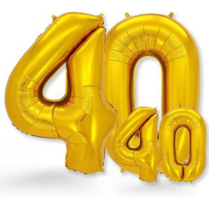 AYUHR-® Set de 2 Ballons Chiffre 30 Doré - Grand et Petit Ballon Hélium - Ballon Anniversaire 30 Ans Femme Homme, Décoration Anniversaire Chiffre - Neuf