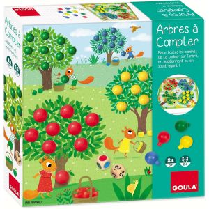 Eryi-- Arbres À Compter - Jeu De Plateau Pour Enfant - Jeu Éducatif Pour Apprendre Le Calcul Et Les Couleurs - Dès 3 Ans - 2 À 4 Joueurs - Neuf