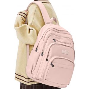 Cartable Fille Garcon Primaire Imperméable Sac a Dos College Etanche Cartable Fille CP Nylon Multipoches Sac à Dos Femme Homme Adolescent Antivol pour Travail Scolaire[T819] - Neuf