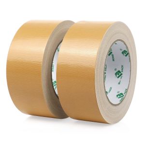 Chenquansarl-Lot De 2 Rouleaux De Ruban Adh&eacute;sif Marron De 230 Microns &Eacute;pais En Tissu Robuste 48 Mm X 30 M Renforc&eacute; Imperm&eacute;able Pour R&eacute;paration, &Eacute;tanch&eacute;it&eacute;, &Eacute;tiquetage, Travaux De Bricolage - Neuf