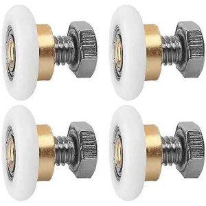 Rouleau de porte coulissante,4 rouleaux de douche,glissières de douche,roulette à roulettes pour porte de douche Slidi - Neuf