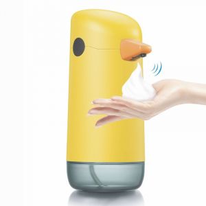 Distributeur de savon automatique de 220 ml avec capteur de mouvement infrarouge, adapté à la cuisine, à la salle de bain - Neuf