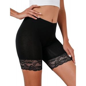 Shorty Cycliste Femme Panty Anti Frottement, Short Sous Robe Jupe Cale&ccedil;ons Courts Dentelle Legging Courts Boxer Culottes Sous-V&ecirc;tement &Eacute;t&eacute; Pour Yoga Fitness Jogging Danse Course Gym - Neuf