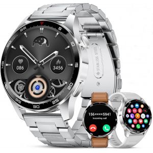 Men's Smart Watch With Bluetooth Calls, 120+ Sports Modes, Heart Rate Monitoring/Calories/Spo2/Sleep ¿ Compatible With Android And Ios 400 Mah - Neuf