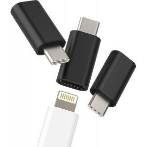 KALANKA-Lot de 3 adaptateurs Lightning vers USB C pour iPhone 16 15 Pro - Pour Apple iPad - Compatible avec chargeur Samsung Galaxy - Câble femelle de type C mâle - Connecteur jack de données - Conve - Neuf