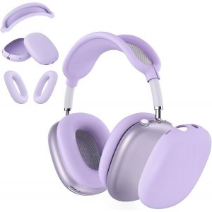 LORANKA-Coque 3 en 1 en silicone pour &eacute;couteurs AirPods Max, anti-rayures, coque pour &eacute;couteurs AirPods Max (violet) - Neuf