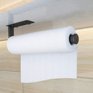 Sjzg-Porte Sopalin, Porte Rouleau Papier Cuisine, Porte Essuie Tout De Cuisine Sous L'armoire, Support Essuie Tout | Derouleur Essuie Tout | Support Sopalin Pas De Per&ccedil;age (B-33,5cm) - Neuf