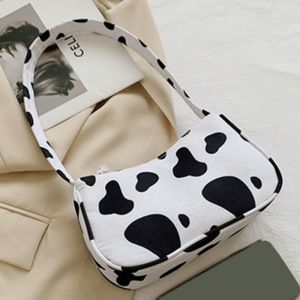 Sac à bandoulière en toile imprimé animal, petit sac à main vintage pour femme, décontracté et polyvalent, tendance - Neuf