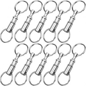 Lot De 10 Porte-Clés Détachables À Dégagement Rapide Pour Loisirs Créatifs, Pour Voyage, Bureau, Bricolage - Neuf