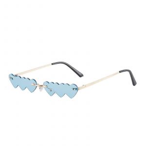 Nouvelles Lunettes De Soleil Sans Monture En Forme De C?Ur Améliorées Pour Les Femmes,Lunettes À La Mode Et Adorables De Différentes Couleurs,Idéales Pour Les Fêtes Et Les Voyages - Neuf