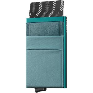 KALANKA-Porte-Cartes Slim Pop-Up Wallet avec Poche d'argent Minimaliste RFID Blocage Le Porte Cartes de Crédit en Métal en Aluminium pour Hommes - Neuf