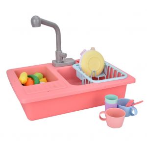 Simulation D'evier De Lave-Vaisselle Pour Enfants, Jeu De Simulation De Cuisine Pour Enfants, Ensemble De Jouets Cadeaux - Neuf