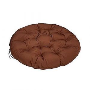 Coussin suspendu rond pour l'exterieur, coussin d'assise moelleux pour le jardin, couleur curry fonce, 100 x 100 cm - Neuf