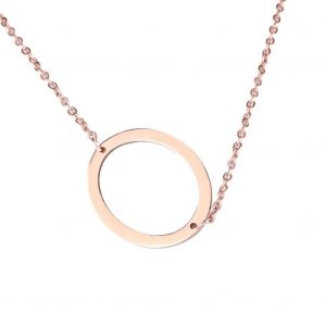 Colliers En Acier Inoxydable &Agrave; La Mode Avec Des Alphabets En Forme De Pendentif En Or Rose O - Neuf