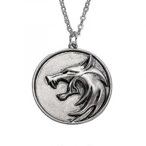 Chaîne Pendentif Chaîne Chaîne Femme - Collier Pendentif Sorcier Tête De Loup Totem Exagéré Étiquette Accessoires Mode - Neuf