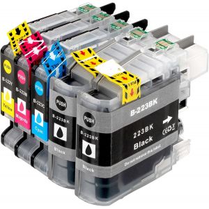 Loc-5 Xl Comp. Cartouches D'Encre Avec Puce Pour Brother Lc223Xl Lc225 Lc227 Brother Dcp-J562Dw Brother Dcp-J4120Dw / Brother Mfc-J480Dw Mfc-J680Dw Mfc-880Dw Mfc-J4420Dw Mfc-J4620Dw Mfc-J4625Dw Mfc-J5320Dw Mfc-J5620Dw Mfc-J5625Dw Mfc-J5720Dw - Neuf