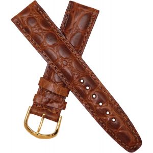 Kal-Bracelet De Montre En Cuir V&eacute;ritable Submersible Marron 20 Mm Pour Homme New Old Stock 1970 &iquest; Bande Vintage Original &iquest; Strap D'horlogerie Antique Traditionnel - Neuf