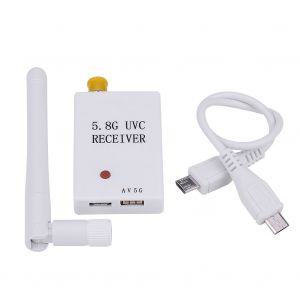 Mini recepteur de telephone FPV 5,8 GHz 150 canaux, accessoire RC pour Android ou Windows (blanc) - Neuf