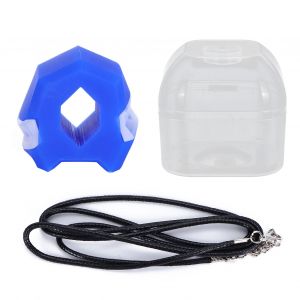 Balle D'entrainement Musculaire Amincissante Pour Le Visage, Appareil Professionnel Pour La Machoire, Avec Cordon De Serrage, Bleu - Neuf
