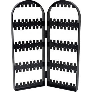 Pr&eacute;sentoir &Agrave; Boucles D'oreilles Pliable, Pr&eacute;sentoir &Agrave; Boucles D'oreilles, Rangement Pour Boucles D'oreilles, Support &Agrave; Bijoux Pliable Pour Boucles D'oreilles, Bracelets, Colliers (Noir) - Neuf