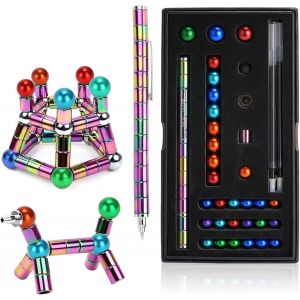 Stylo Magn&eacute;Tique, Fidget Pen, Stylo Magn&eacute;tique Multifonctionnel, Stress Reducer Relief Jouets Cadeaux de Vacances pour Les Enfants et Les Jeunes - Neuf