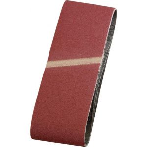 Bandes abrasives 75x457 mm en corindon supérieur avec grain 40, encollage spécial et toile de coton flexible pour le ponçage grossier du bois et du métal - Neuf