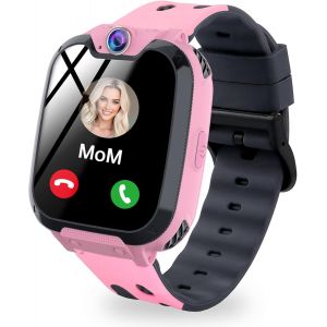 Chenquansarl-Montre Connectée Enfant - Smartwatch Téléphone Pour Filles Garçons Avec Appel Jeux Sos Caméras Musique Podomètre - Montre Intelligente Enfants De 4 À 12 Ans - Neuf