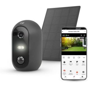 Caméra Surveillance Solaire sans Fil Intelligente 1080p (HD), Détection de Mouvement, Vision Nocturne en Couleur, IP WiFi (2.4GHz) - Neuf
