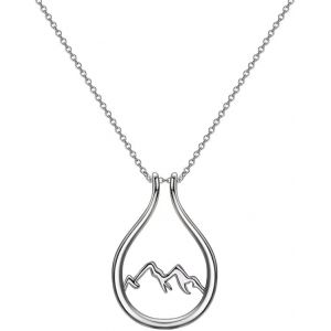 Collier Porte-Bague De Montagne Pour Mariage Et Fian&ccedil;ailles, Cadeau Pour Femme, M&egrave;re, Fille, Argent Sterling - Neuf