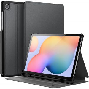 Coque Pour Samsung Galaxy Tab S6 Lite 10,4 Pouces 2024/2022/2020 Avec S Pen Porte-Stylet, Fine Folio Protecteur Tablette Housse Étui, Multi-Angle Affichage (Noir) - Neuf